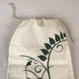 Flax Linen Drawstring Bag